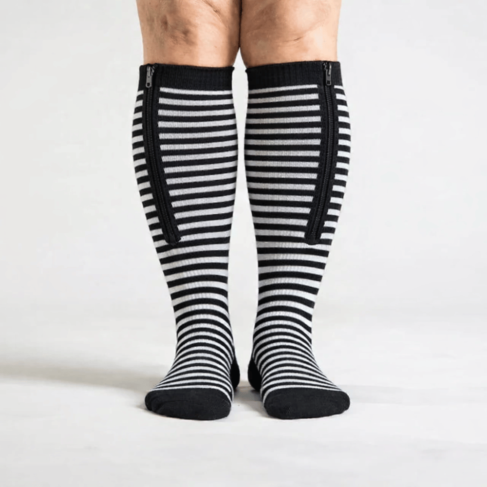 Chaussettes de Compression à Fermeture Éclair