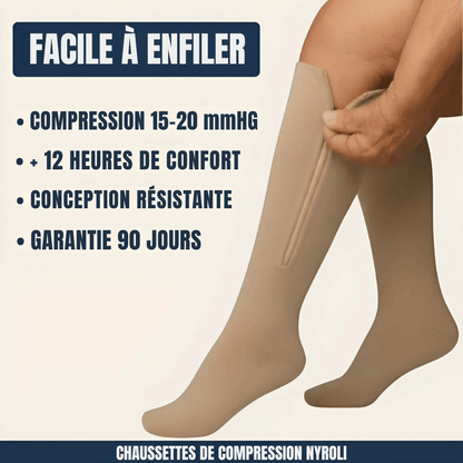 Chaussettes de Compression Zip+