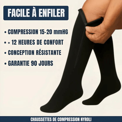 Chaussettes de Compression Zip+