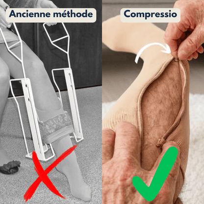 Chaussettes de Compression à Fermeture Éclair