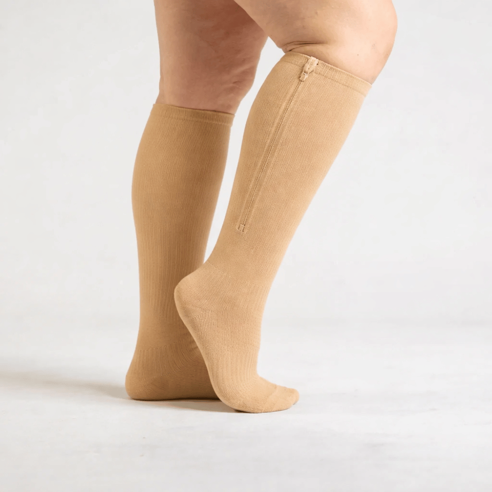 Chaussettes de Compression à Fermeture Éclair
