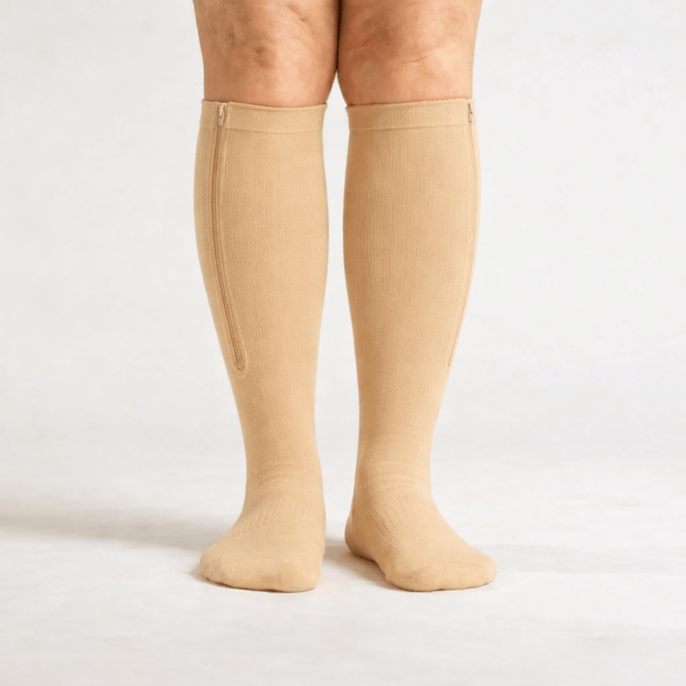 Chaussettes de Compression à Fermeture Éclair