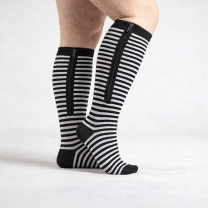 Chaussettes de Compression à Fermeture Éclair