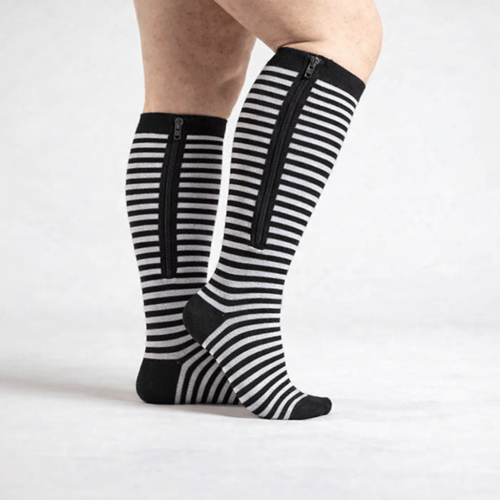 Chaussettes de Compression à Fermeture Éclair