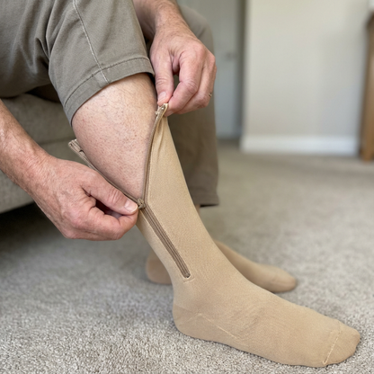 Chaussettes de Compression à Fermeture Éclair